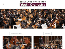 Tablet Screenshot of clevelandorchestrayouthorchestra.com
